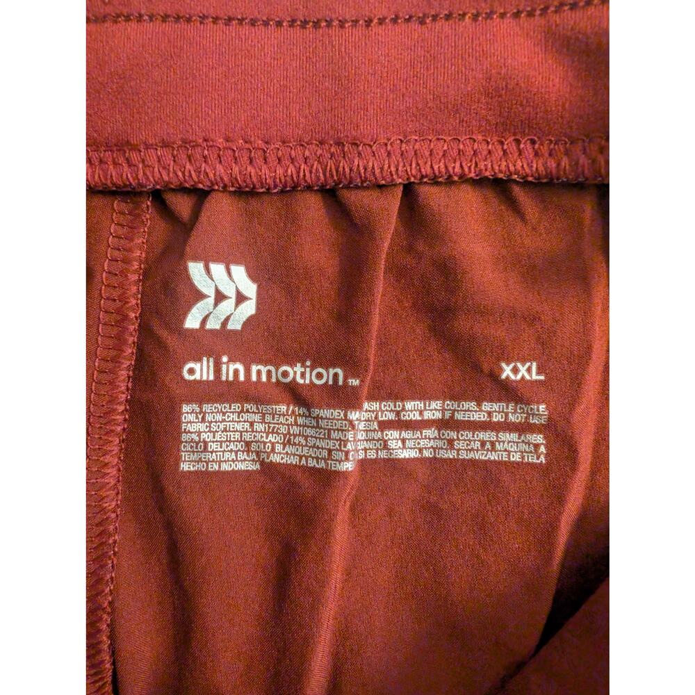 All In Motion Red Mid Rise Joggers XXL - Picture 9 of 13